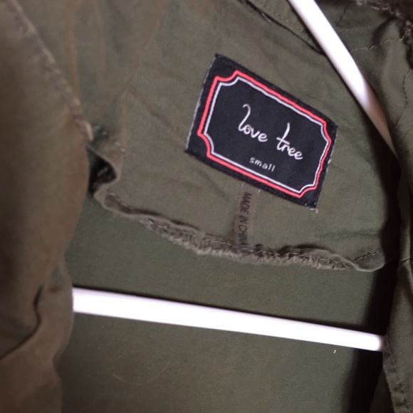 Love Tree Olive Hooded Parka Jacket - Picture 3 of 5